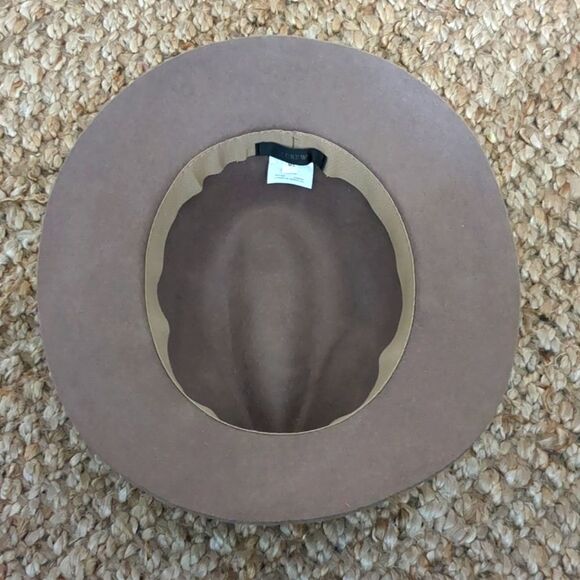 J. Crew Unisex Coco Brown Wool Fedora Hat M - Lg NWOT - Picture 4 of 10